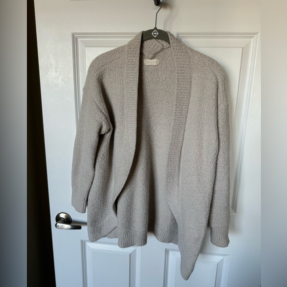 White/cream fuzzy cardigan - Picture 1 of 5